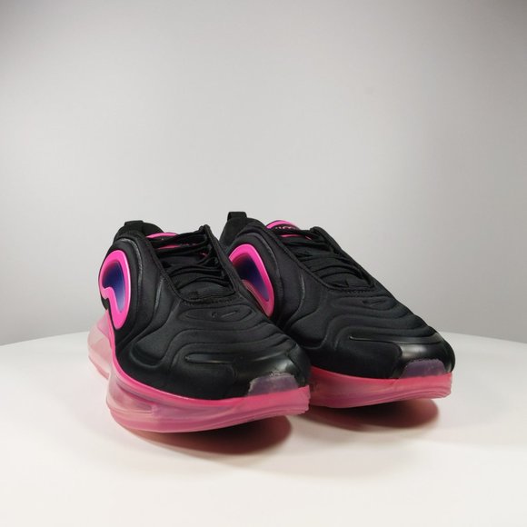 NIKE AIR MAX 720 GS 'BLACK LASER PINK' - Picture 2 of 4